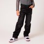 CoolCat Junior high waist straight fit jeans Kelli black denim Zwart 158 164 - Thumbnail 5