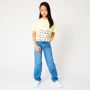 CoolCat Junior T-shirt Ena CG met printopdruk lichtgeel Meisjes Polyester Ronde hals 134 140 - Thumbnail 3