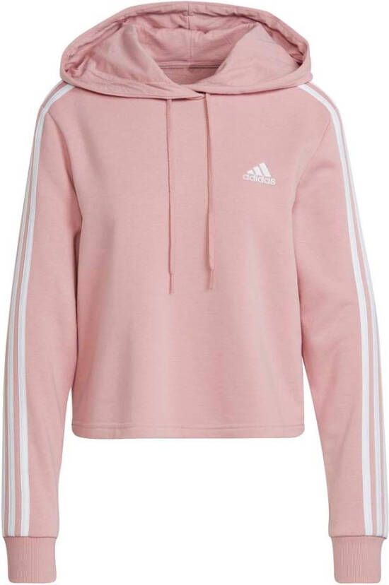 Adidas Performance Sweatshirt ESSENTIALS CROPPED HOODY MET 3 STREPEN
