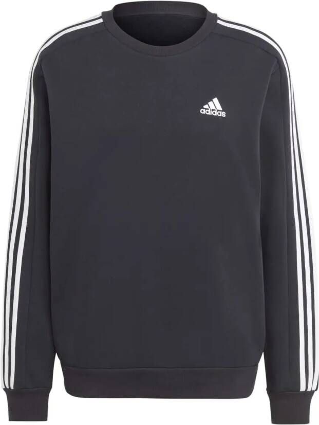 Adidas Essentials Fleece 3-Stripes Sweatshirt Black Heren