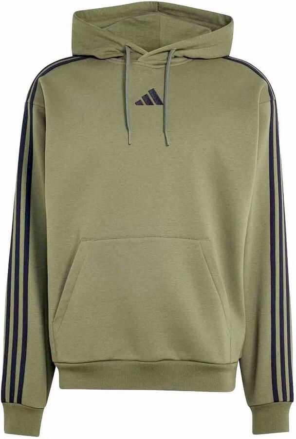 Adidas 3-stripes Fleece Hoodie Heren