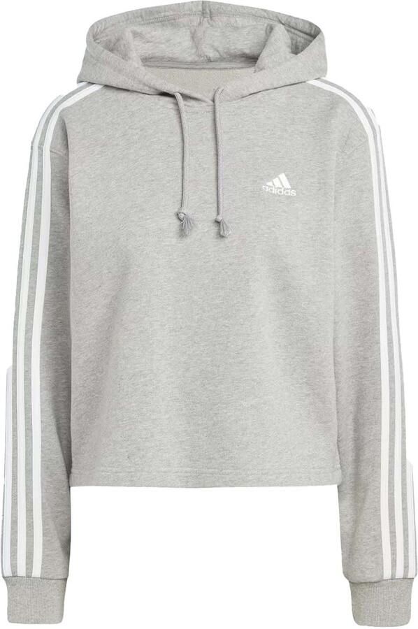 Adidas Essentials 3-Stripes French Terry Crop Hoodie