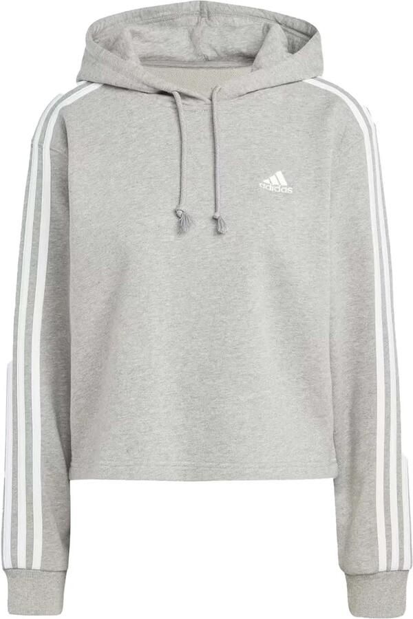 Adidas Essentials 3-Stripes French Terry Crop Hoodie