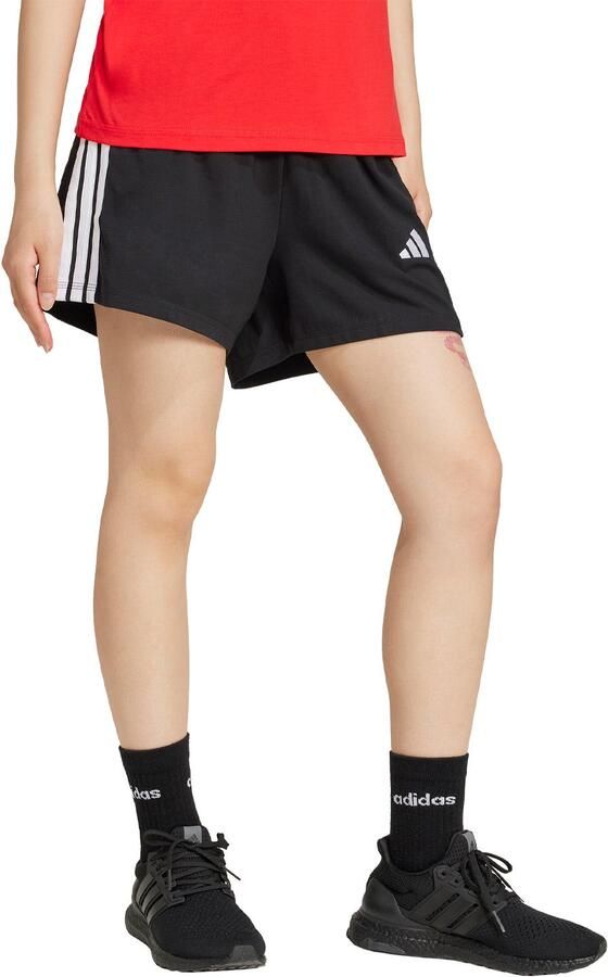 Adidas Essentials 3-Stripes Cotton Short Zwart- Dames Zwart - Foto 8