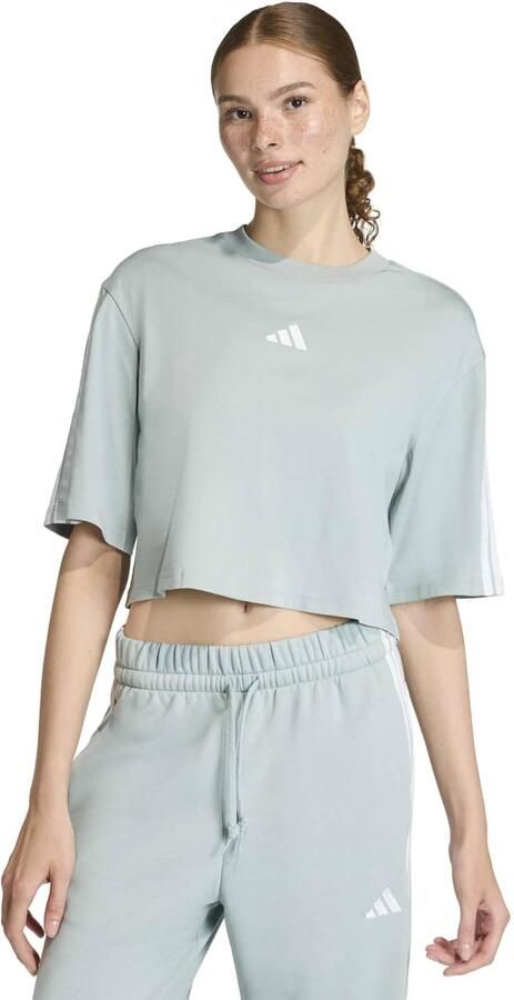 Adidas Essentials Loose Cotton 3-stripes T-shirt