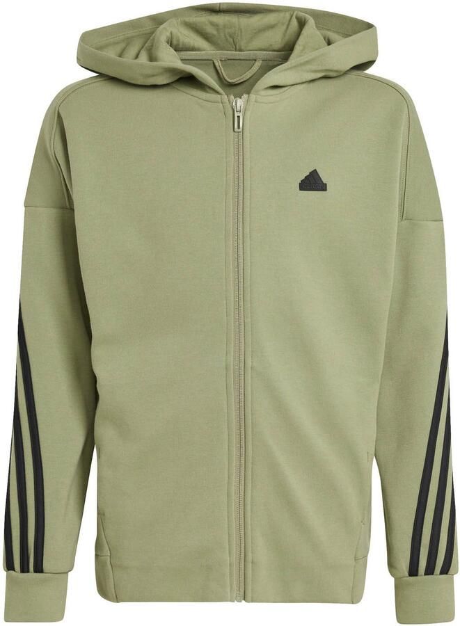 Adidas Future Icons 3-Stripes Ritsjack met Capuchon