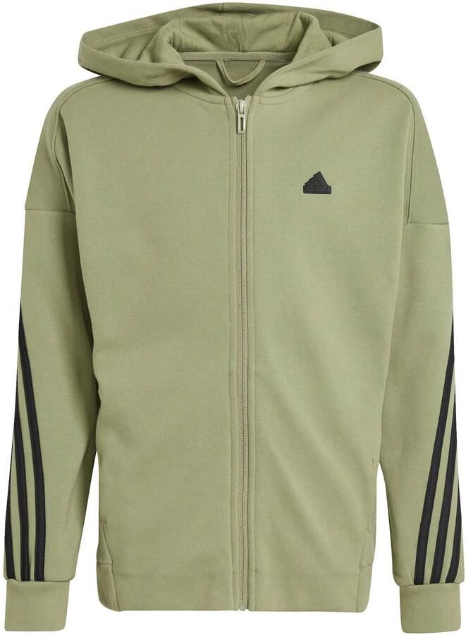 Adidas Future Icons 3-Stripes Ritsjack met Capuchon