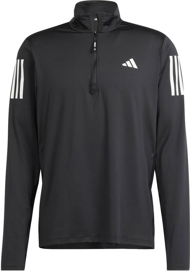 Adidas Own The Run 1 2 Zip Top Zwart- Heren Zwart