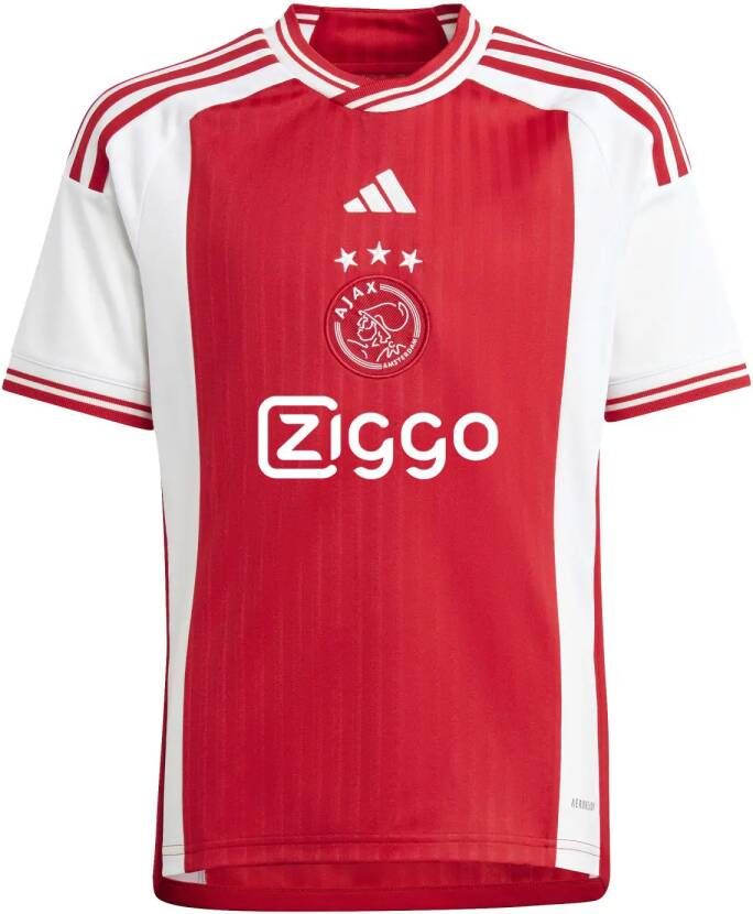 Adidas Perfor ce Junior Ajax Amsterdam 23 24 voetbalshirt thuis Sport t-shirt Rood Polyester Ronde hals 164