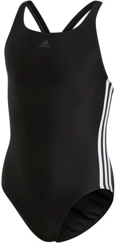 Adidas Performance Infinitex 3-stripes zwart Sportbadpak Meisjes Polyester 110 - Foto 2