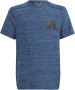 Adidas Sportswear sport T-shirt blauw melange donkerblauw Jongens Polyester Ronde hals 140 - Thumbnail 1