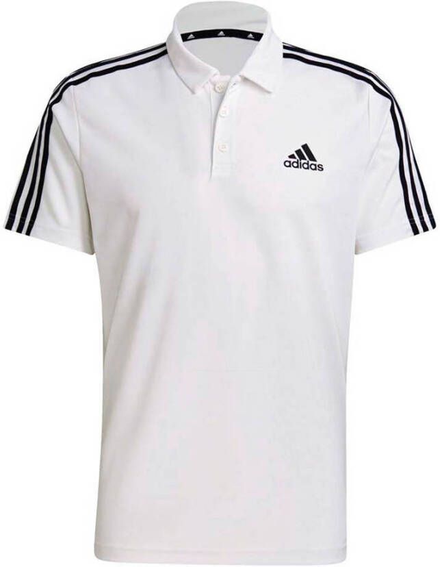 Adidas Primeblue Designed To Move Sport 3 Stripes Poloshirt