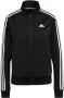 Adidas Sweatshirt Essentials Warm-Up Slim 3 Bandas Zwart Dames - Thumbnail 1