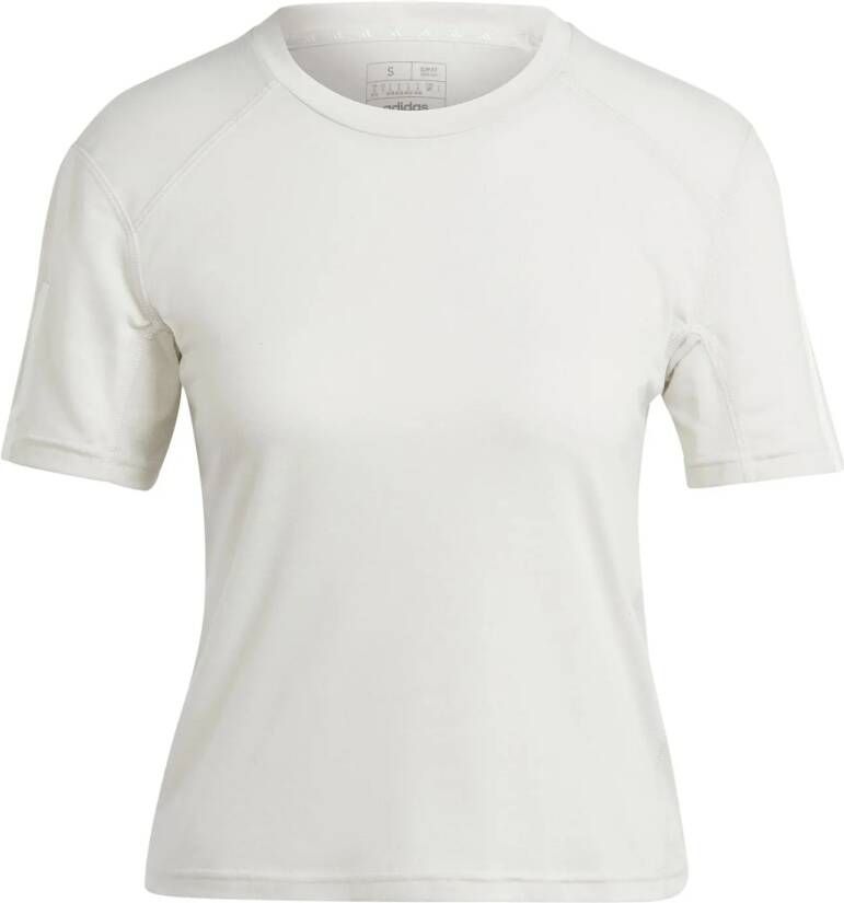 Adidas Performance Train Essentials Train Katoenen 3-Stripes Crop T-shirt