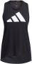 Adidas Performance Tanktop 3 strepen logo - Thumbnail 2