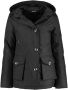 Airforce Gewatteerde Winterparka met 4 Zakken Zwart Dames - Thumbnail 2