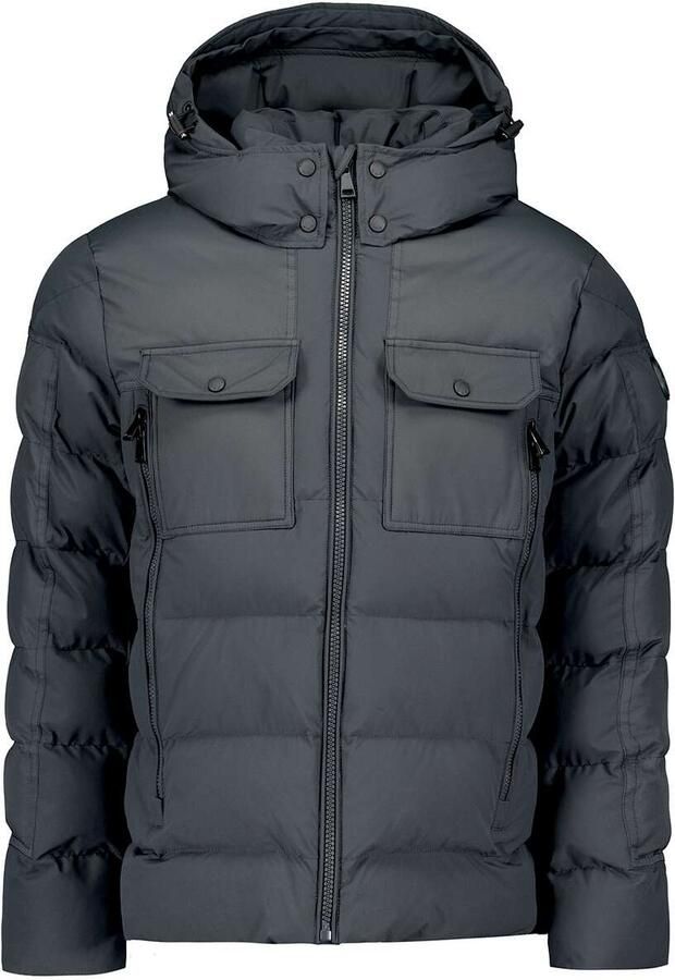 Airforce gewatteerde winterjas Ben grijs