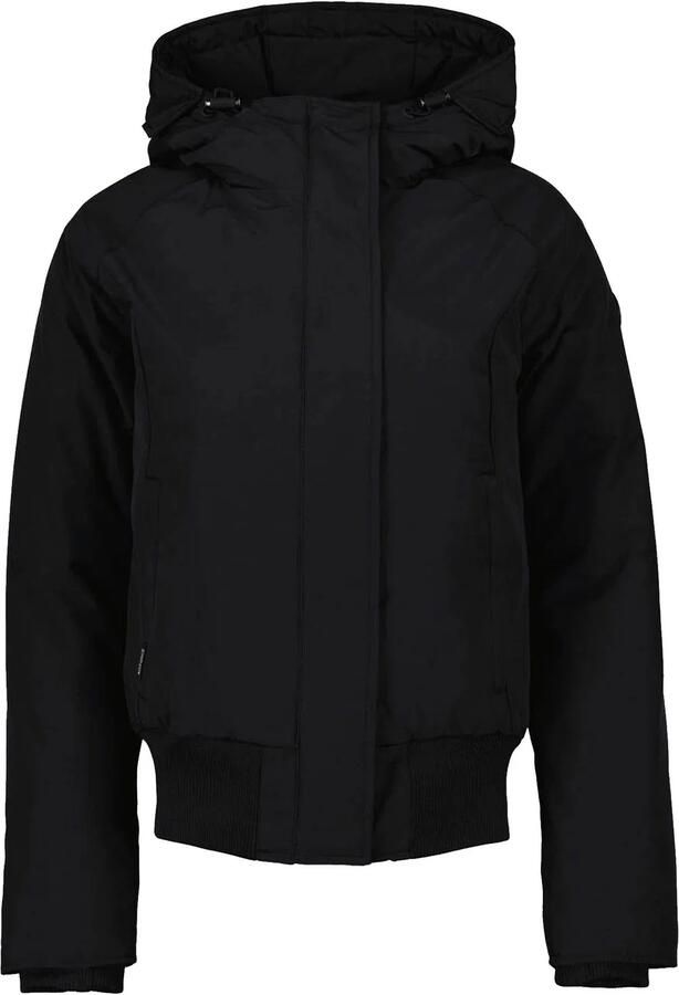 Airforce gewatteerde winterjas BOMBER JACKET zwart
