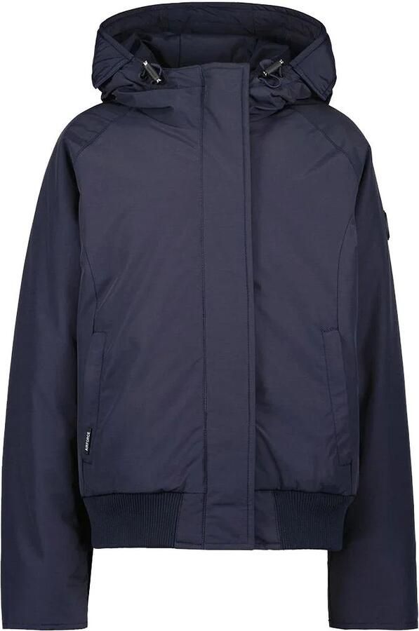 Airforce bomberjack winter van gerecycled polyester donkerblauw Jas Effen 176 - Foto 3