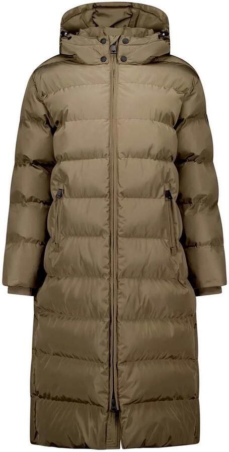 Airforce GRACE JACKET quilted winterjas met split bruin