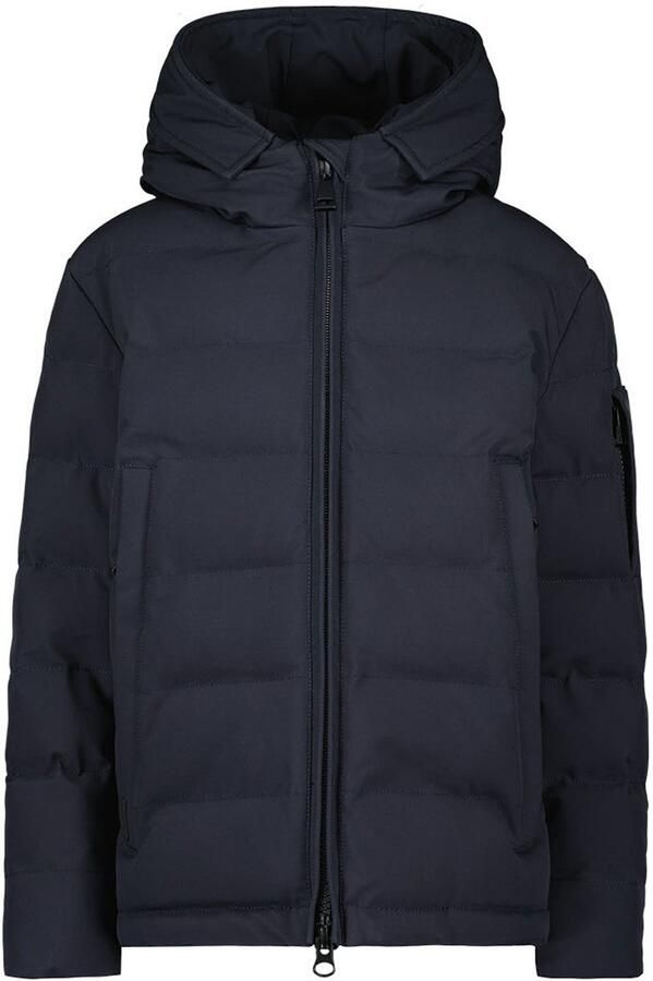 Airforce winterjas donkerblauw Jongens Polyester Capuchon Effen 164 - Foto 3