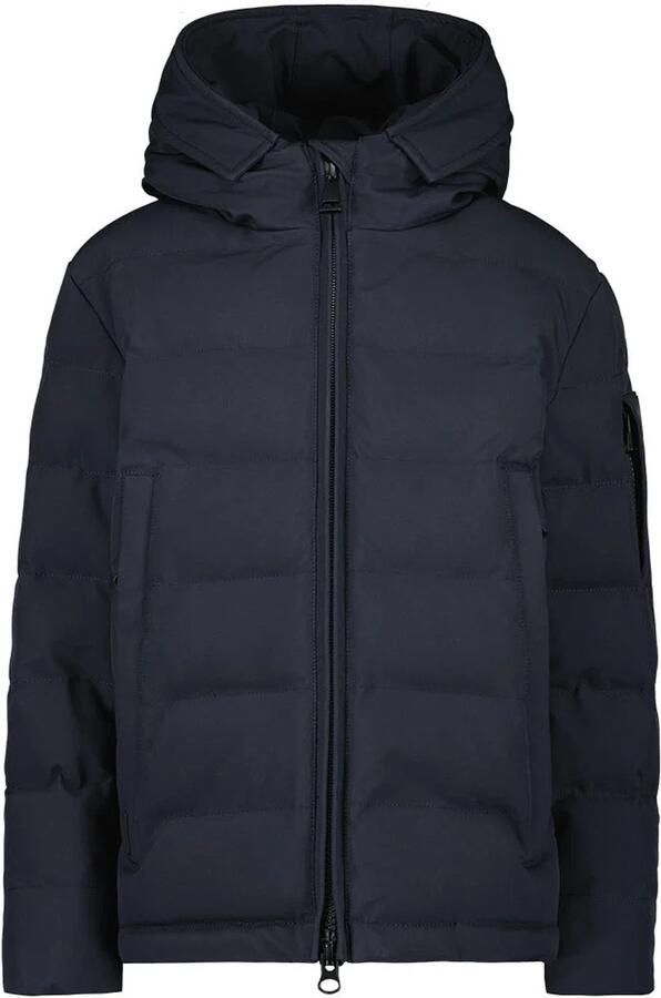 Airforce winterjas donkerblauw Jongens Polyester Capuchon Effen 152 - Foto 3