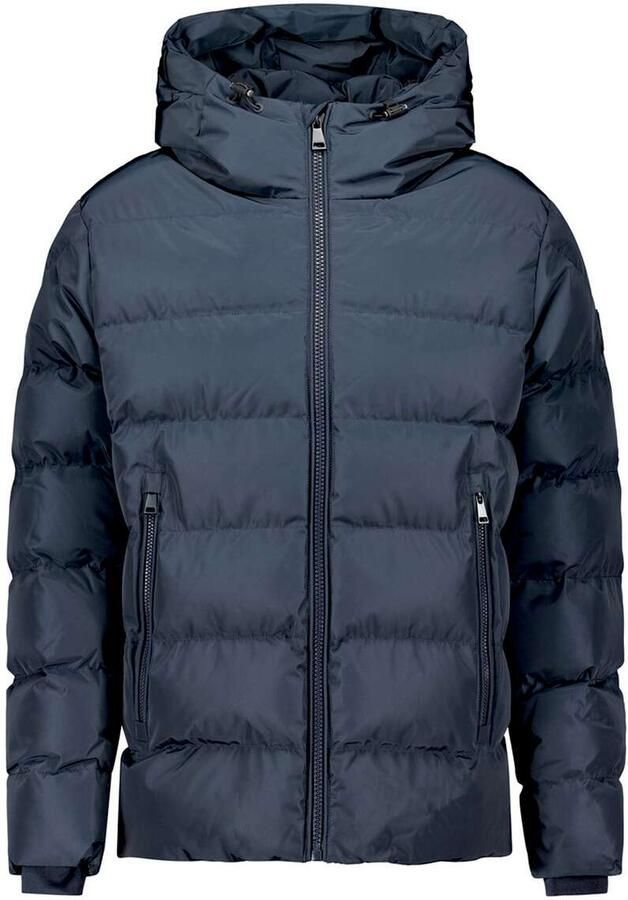 Airforce Robin quilted winterjas donkerblauw