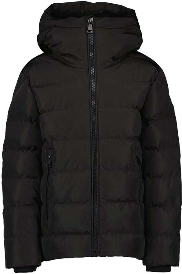 Airforce gewatteerde winterjas zwart Polyester Capuchon Effen 128