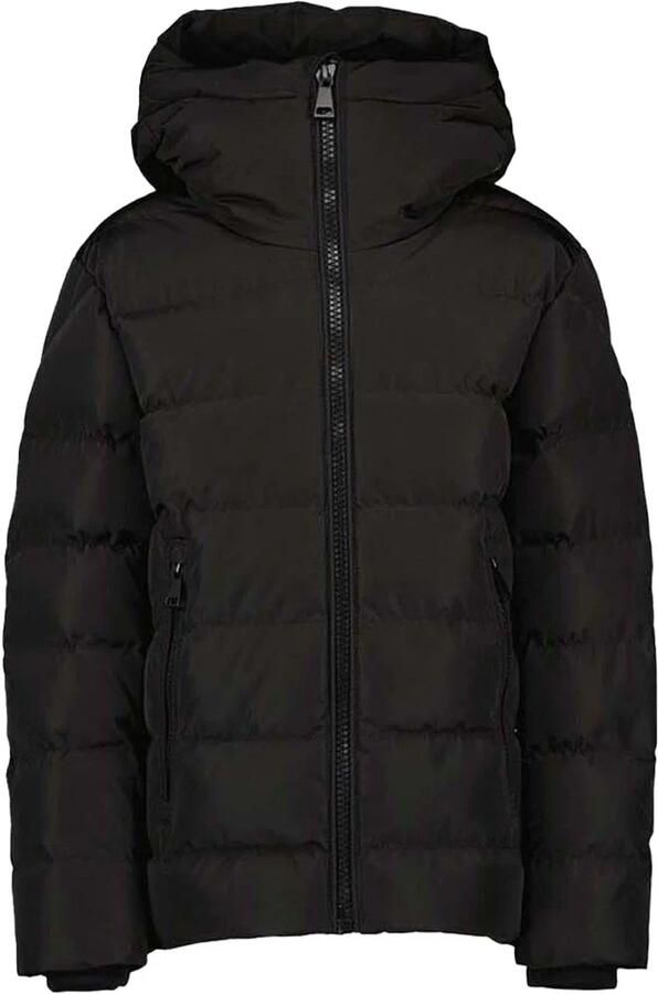 Airforce gewatteerde winterjas zwart Polyester Capuchon Effen 140