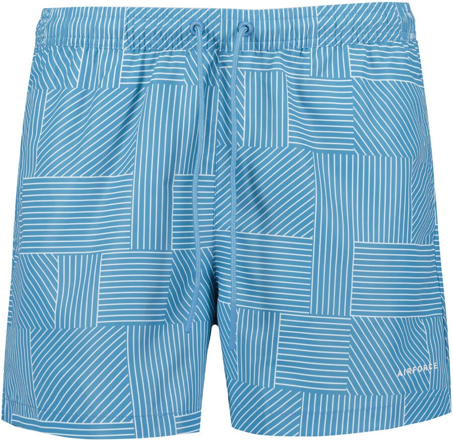 Airforce Swim Short Print Stripe
