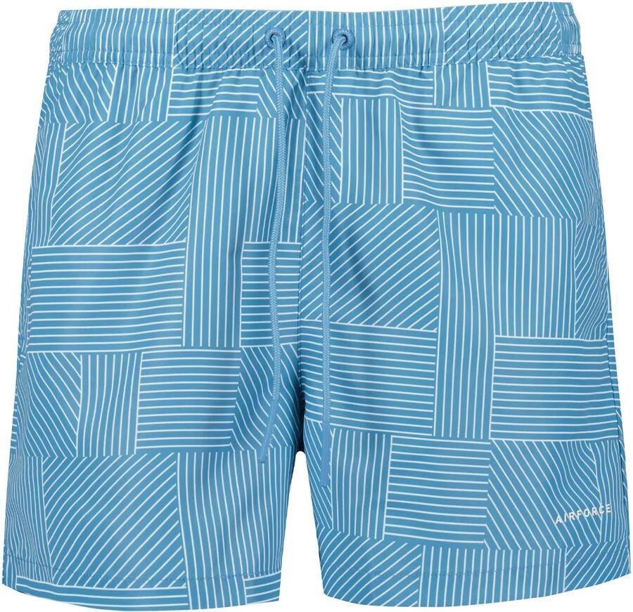 Airforce Swim Short Print Stripe