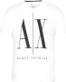 Armani Exchange Witte Bedrukte T-shirt White Heren - Thumbnail 3