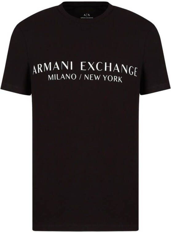 Armani Exchange T-shirt met labelprint model 'milano nyc'