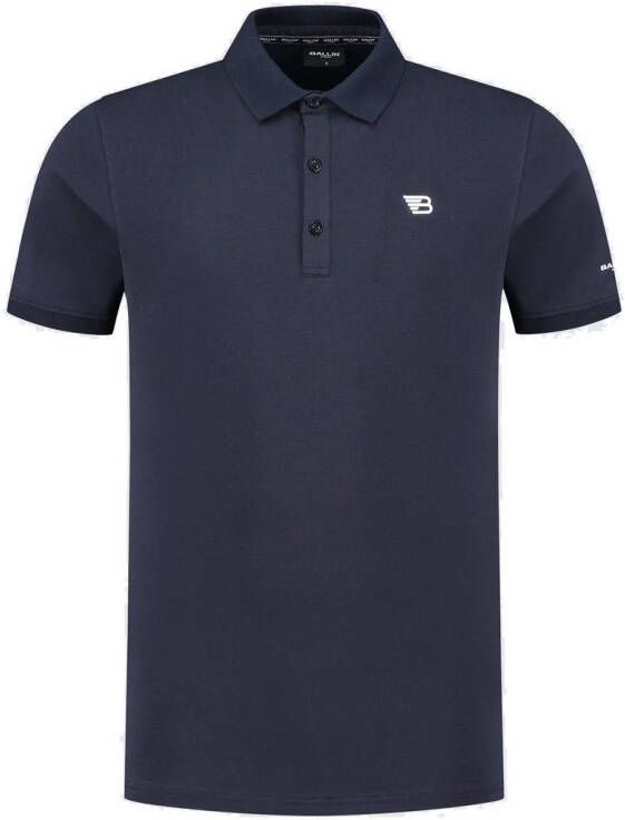 Ballin polo met borduursels dark blue