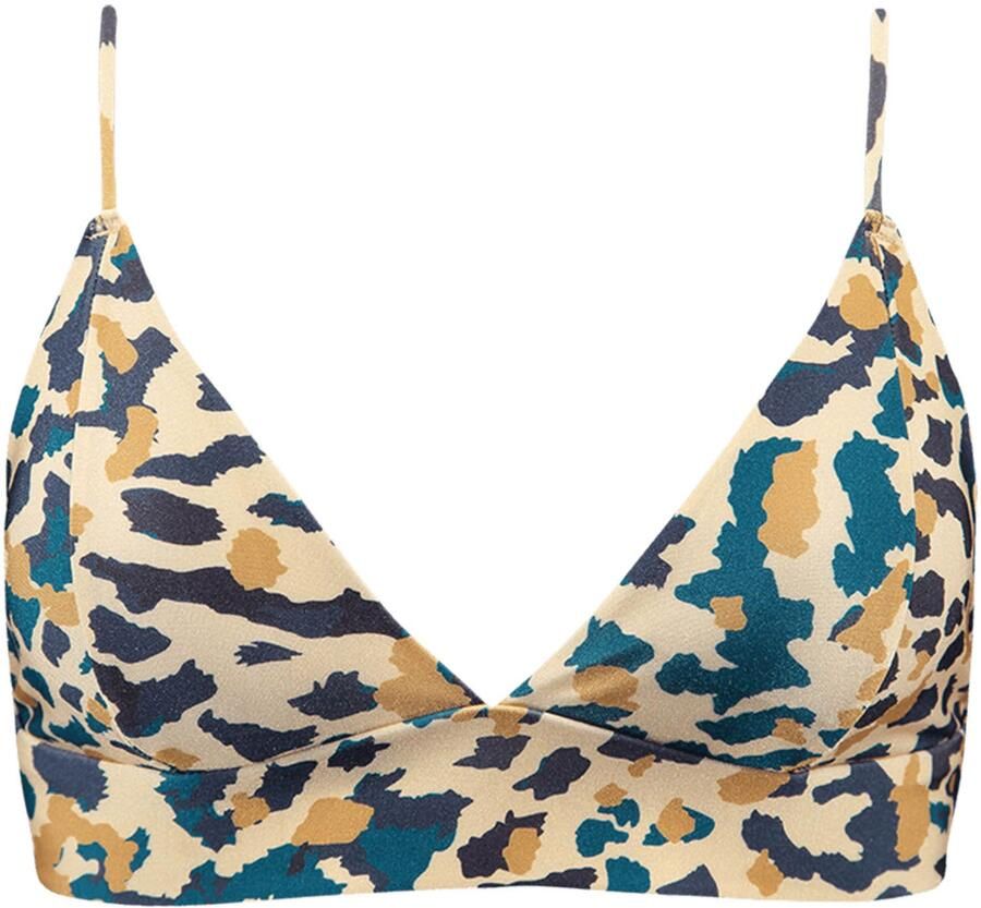 Barts voorgevormde bikinitop Limea beige blauw