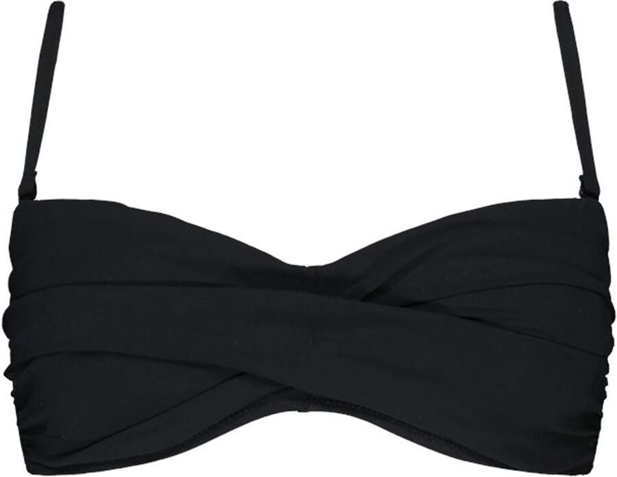 Barts Bandeau-bikini met rimpelingen model 'Solid'