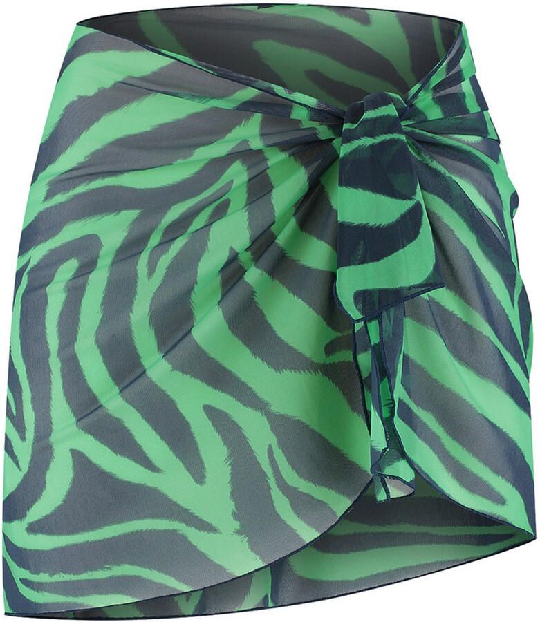 Beachlife Green Tiger Pareo Dames
