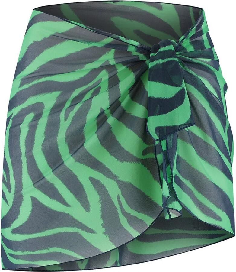 Beachlife pareo groen donkerblauw - Foto 4