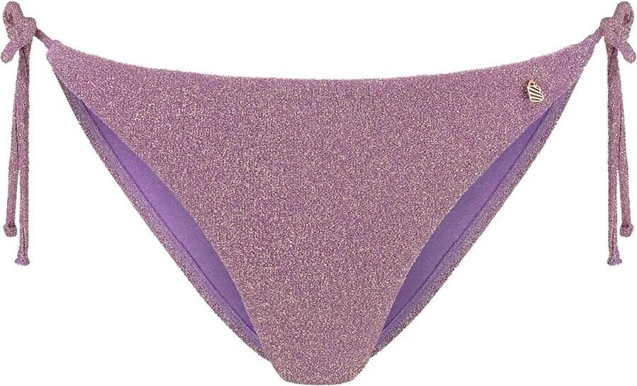 Beachlife Limited strik bikinibroekje met lurex mauve - Foto 4