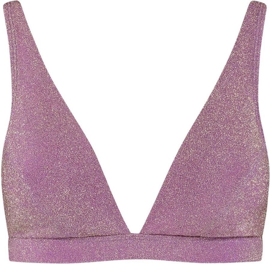 Beachlife Limited voorgevormde bikinitop met lurex mauve