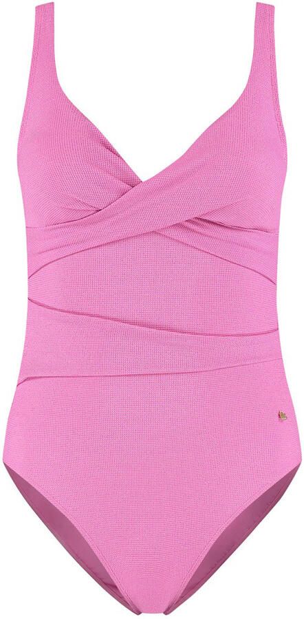 Beachlife Pink Shimmer Padded Swimsuit Dames