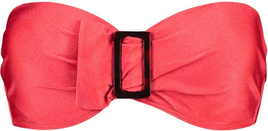 Beachlife voorgevormde strapless bandeau bikinitop rood - Foto 3