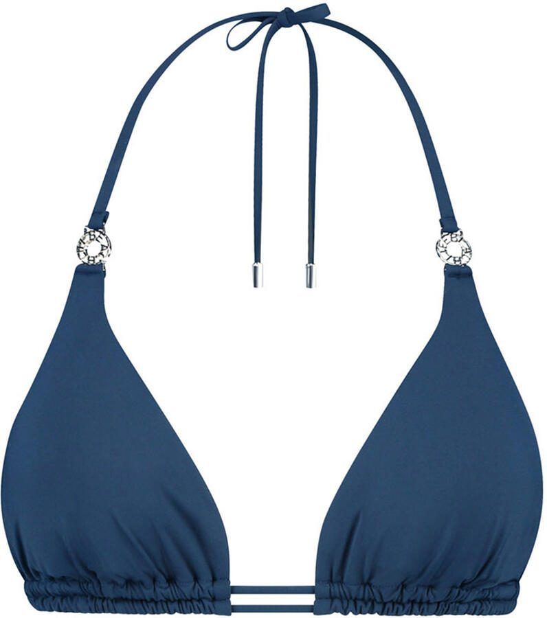 Beachlife voorgevormde triangel bikinitop donkerblauw - Foto 4