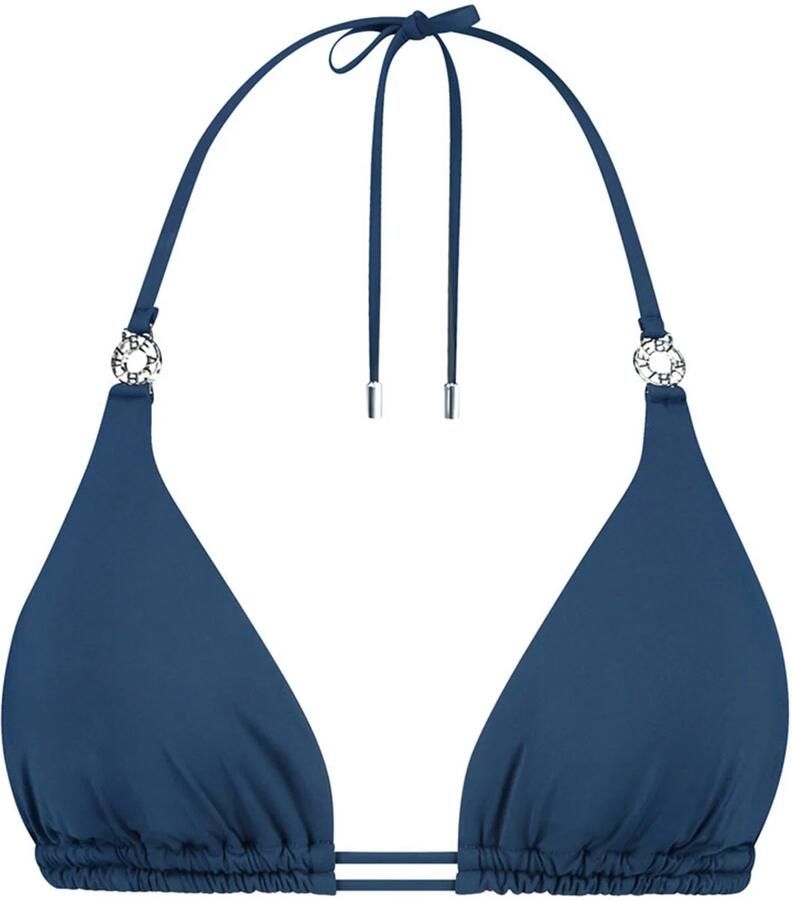 Beachlife voorgevormde triangel bikinitop donkerblauw