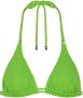 Beachlife voorgevormde triangel bikinitop met ribstructuur groen - Thumbnail 2