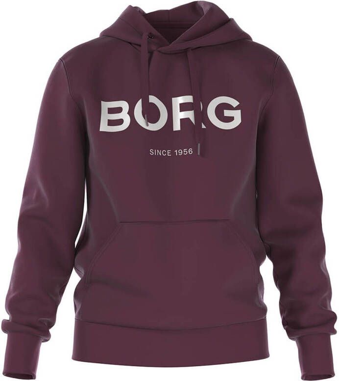 Björn Borg Sweater Bordeaux Rood Logo Rood Heren