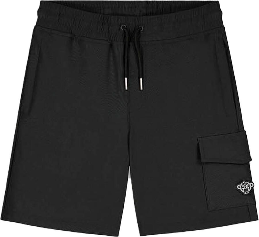 BLACK BANANAS regular sweatshort zwart