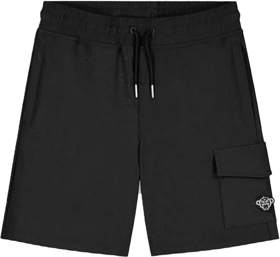 BLACK BANANAS regular sweatshort zwart