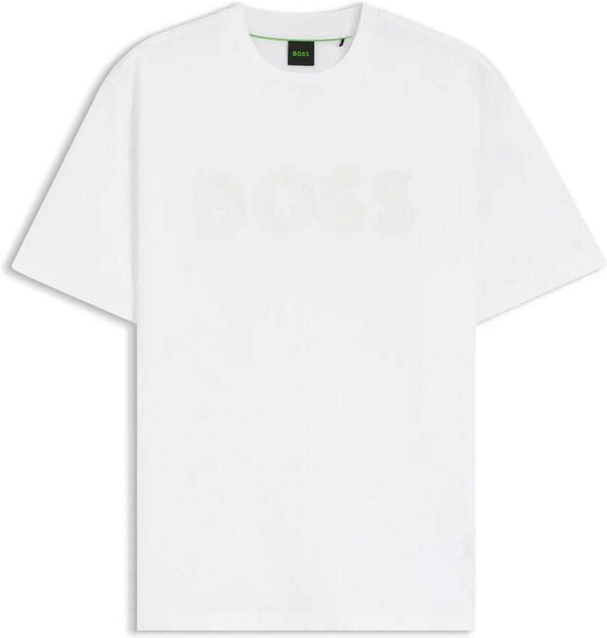 BOSS Green regular fit T-shirt van puur katoen model 'TS_STRUCTURE LOGO 1027473'