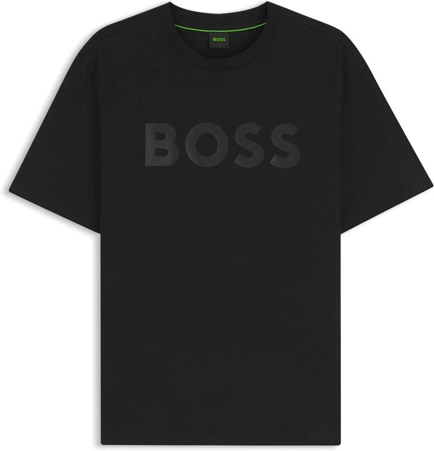 BOSS Green regular fit T-shirt van puur katoen model 'TS_STRUCTURE LOGO 1027473'